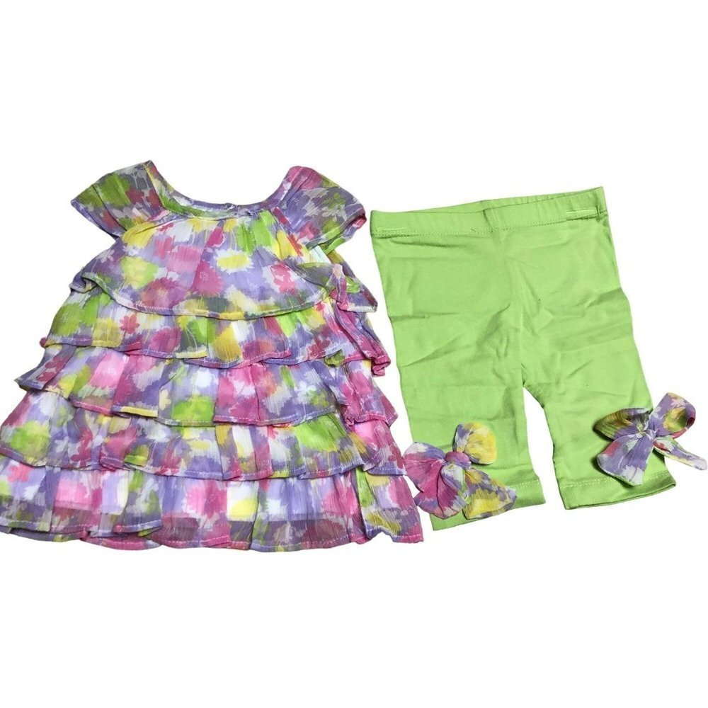 FIRST IMPRESSIONS 0-3 MOS BABY GIRL 2 PCS‎ SET OUTFIT NEW WITH TAG
